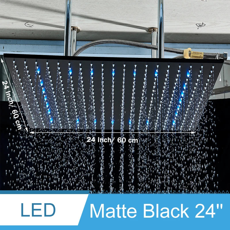 Shinesia LED Rainfall Shower System Ceiling Mounted