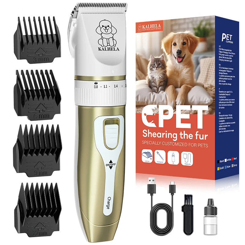 Rechargeable Low Noise Cordless Pet Trimmer For Dogs And Cats