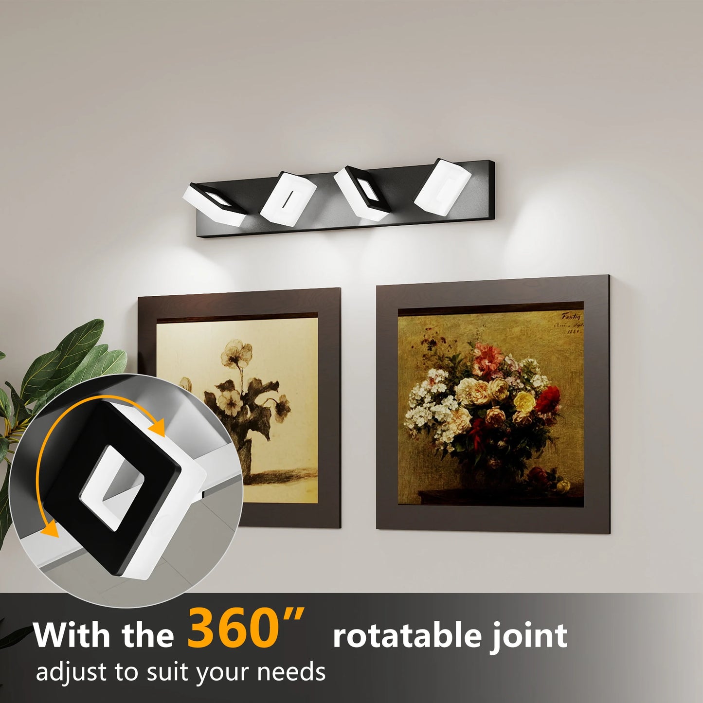 Modern LED Bathroom Vanity Light Wall Fixture for Mirror Cool White