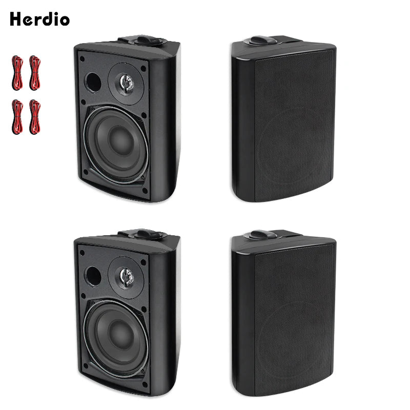 Herdio 600W Passive Indoor Outdoor Waterproof Wall Mount Speakers