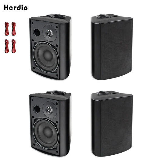 Herdio 600W Passive Indoor Outdoor Waterproof Wall Mount Speakers