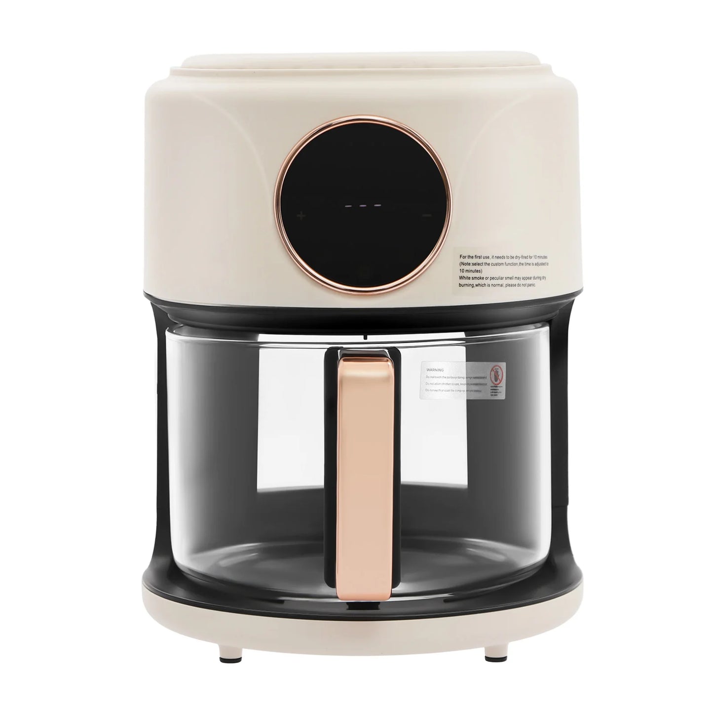 Glass Air Fryer 360 Viewable Touch Screen 1200W 110V