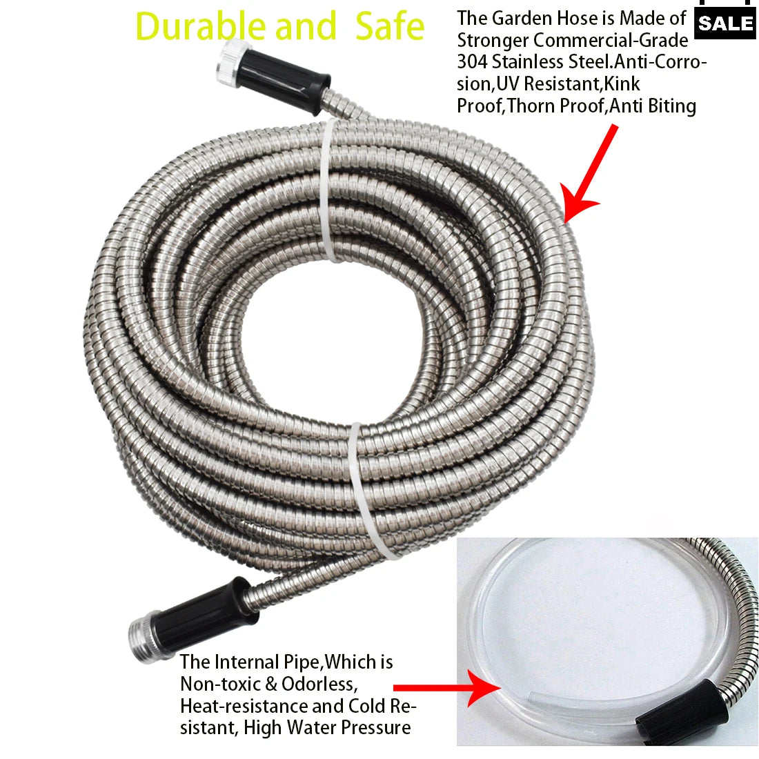 304 Stainless Steel Water Pipe For Garden Irrigation And Home Watering