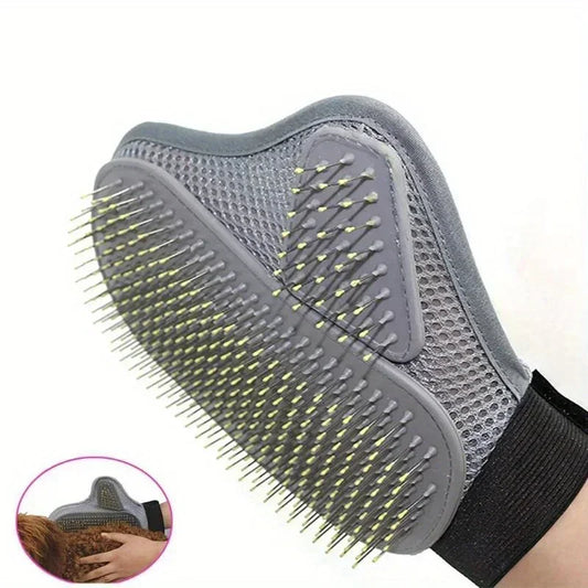 Gentle Deshedding Pet Grooming Glove For Dogs And Cats
