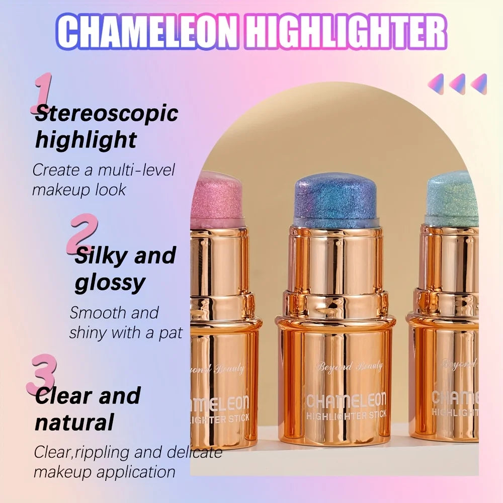 BEYONDBEAUTY Chameleon Holographic Glitter Highlighter Stick