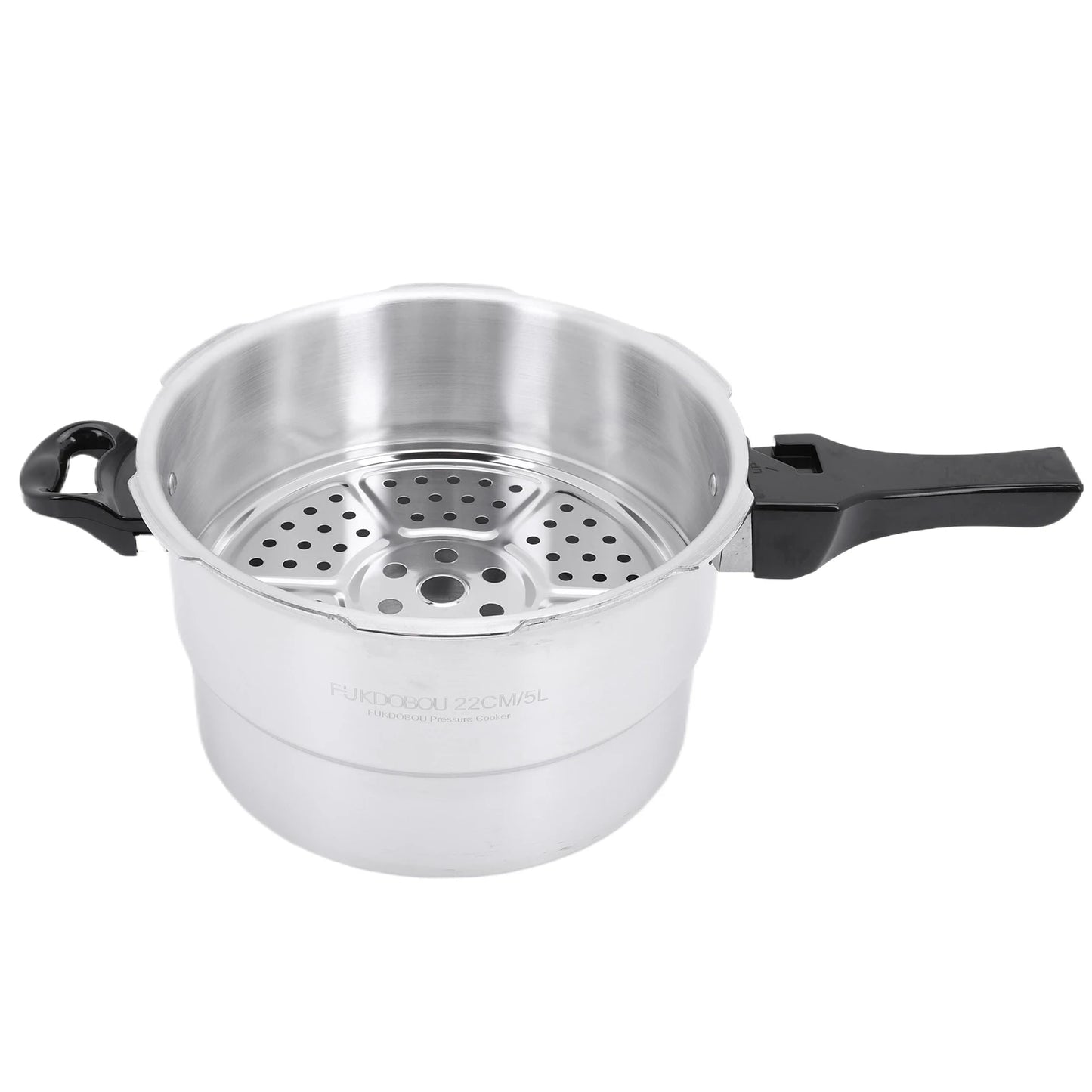 Aluminum Alloy Pressure Cooker with Steamed Layer Small Pressure Cooker Household Stovetop Pressure Canner for Induction Cooker