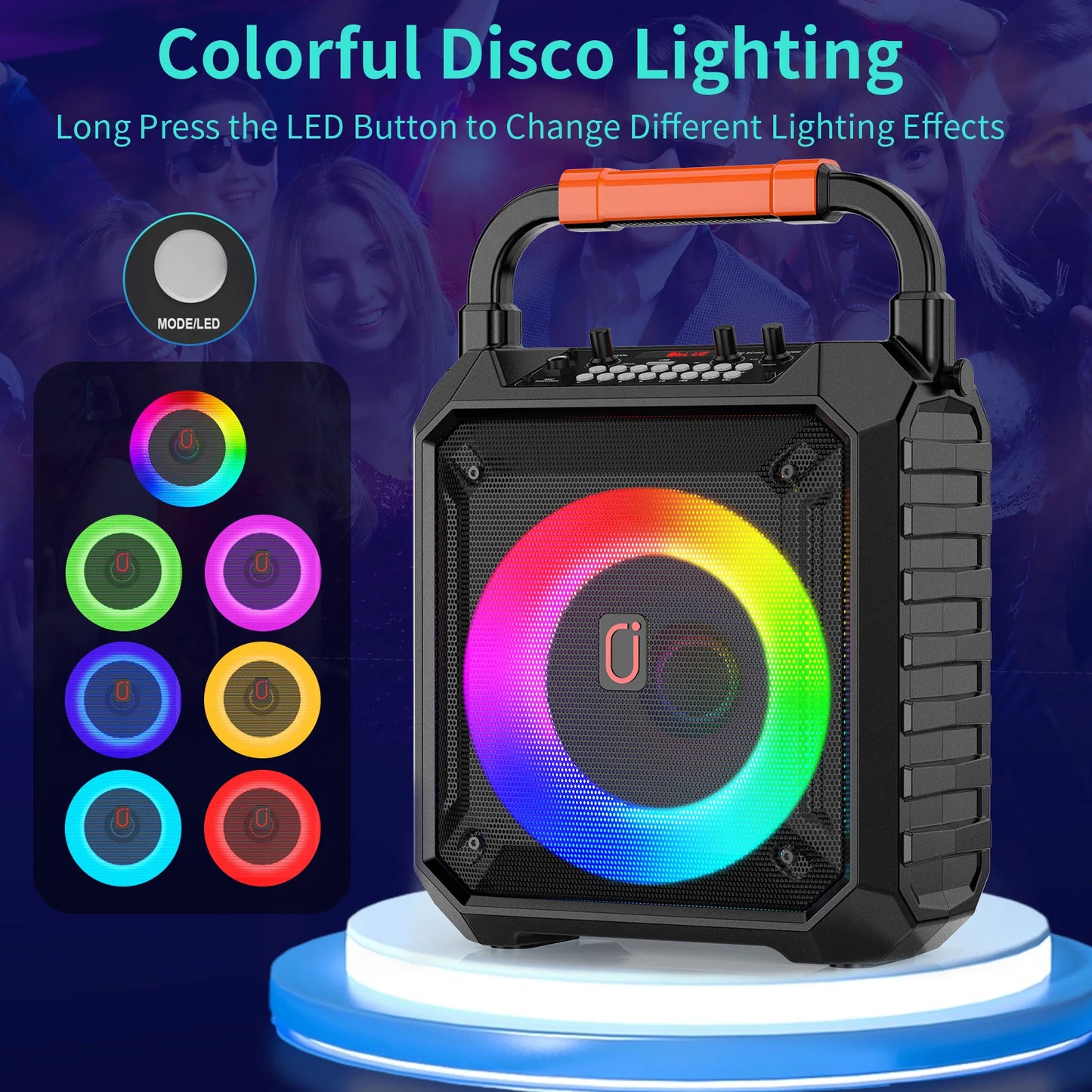 FanFun T17-T Wireless Bluetooth Speaker Karaoke System With Microphones