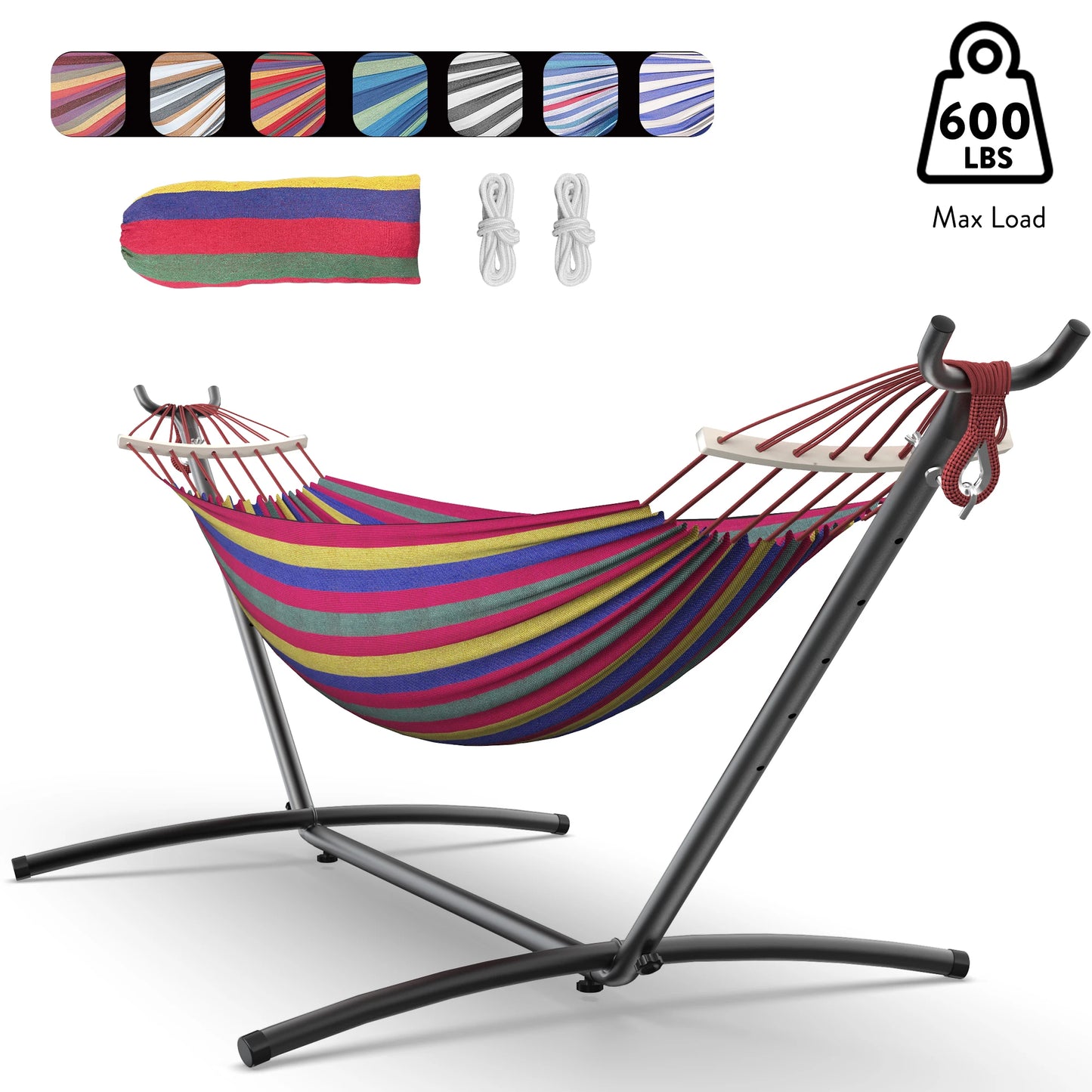GYROOR Adjustable Stand Hammock With 600 Lb Capacity Storage Bag