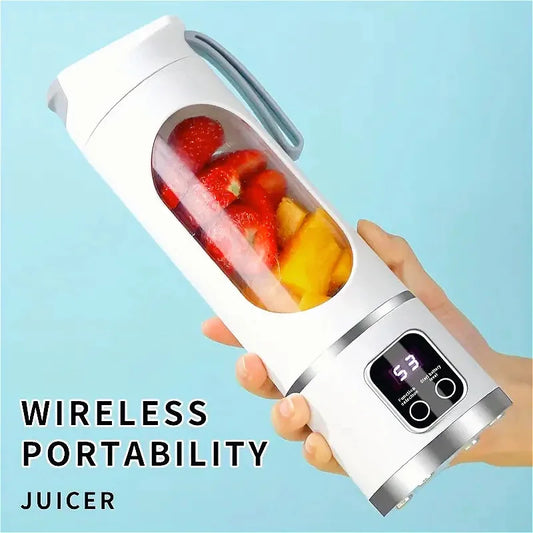 Portable Electric Juicer Travel Blender With 8 Blades