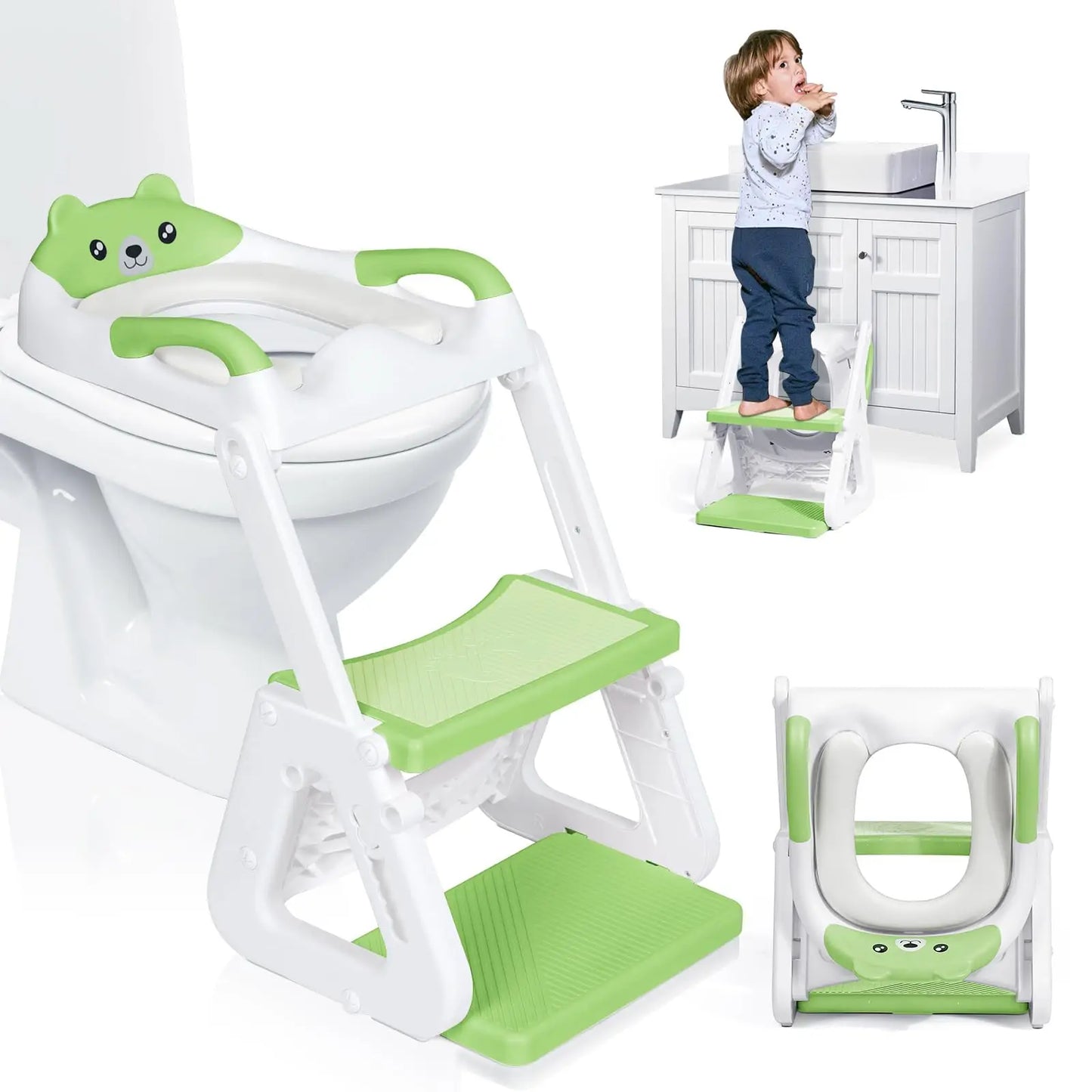 2-In-1 Potty Training Seat With Step Stool And Splash Guard