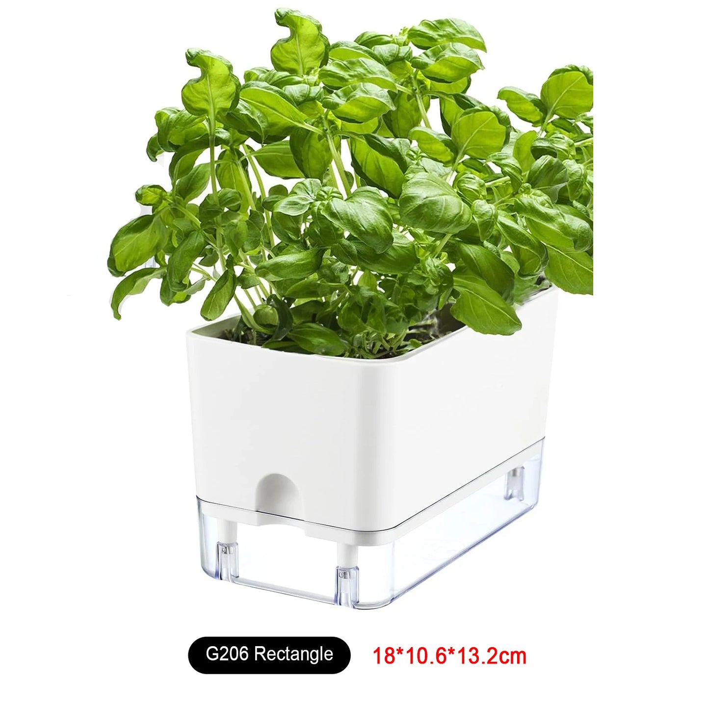Self Watering Pot Dual Deck Magnetic Plastic Flower Pot