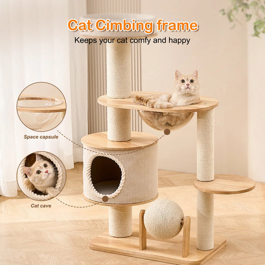 Unique Nest Jumping Platform Cat Playground Wear-Resistant Climbing Frame