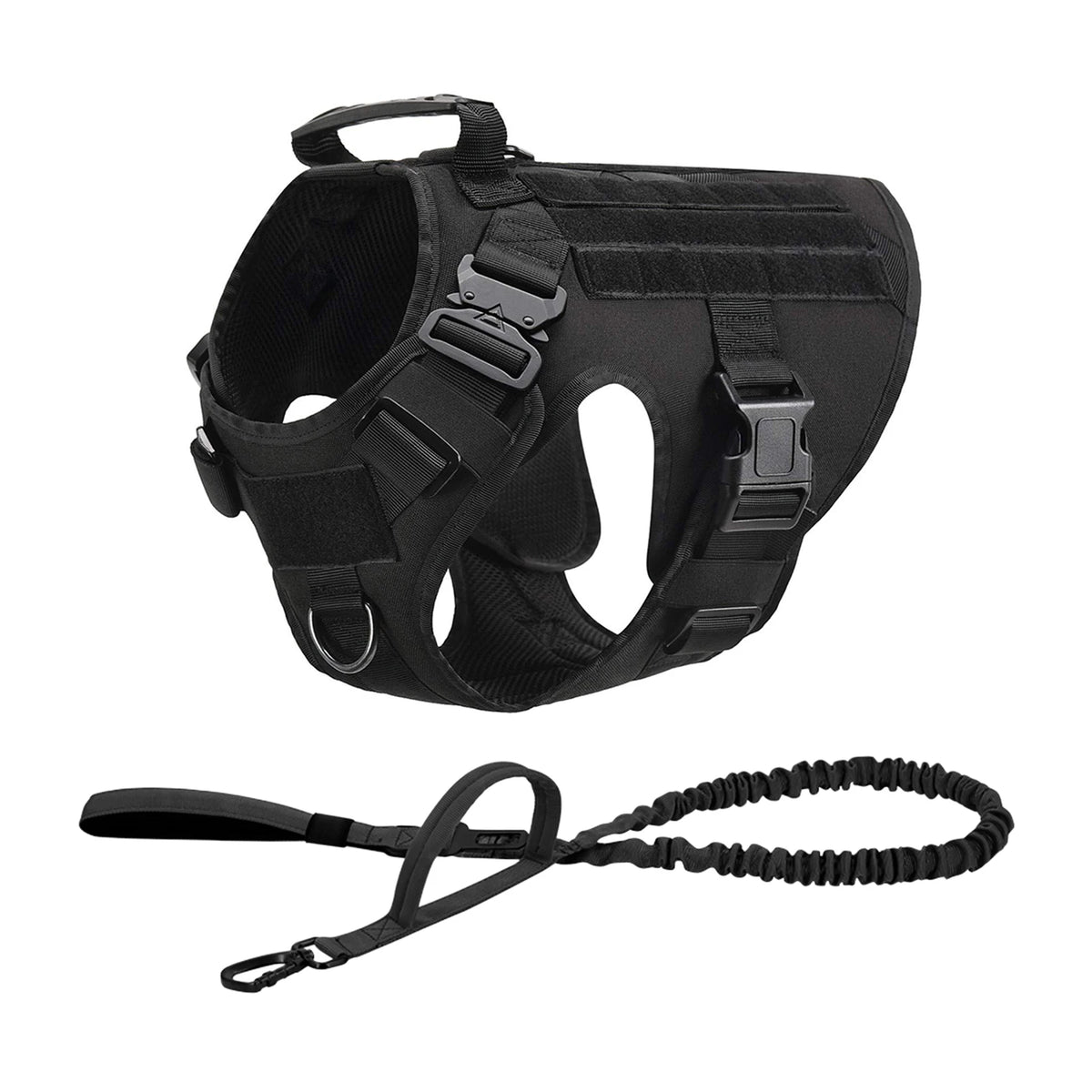 Petavel Tactical Dog Harness Featuring Quick Release Buckles