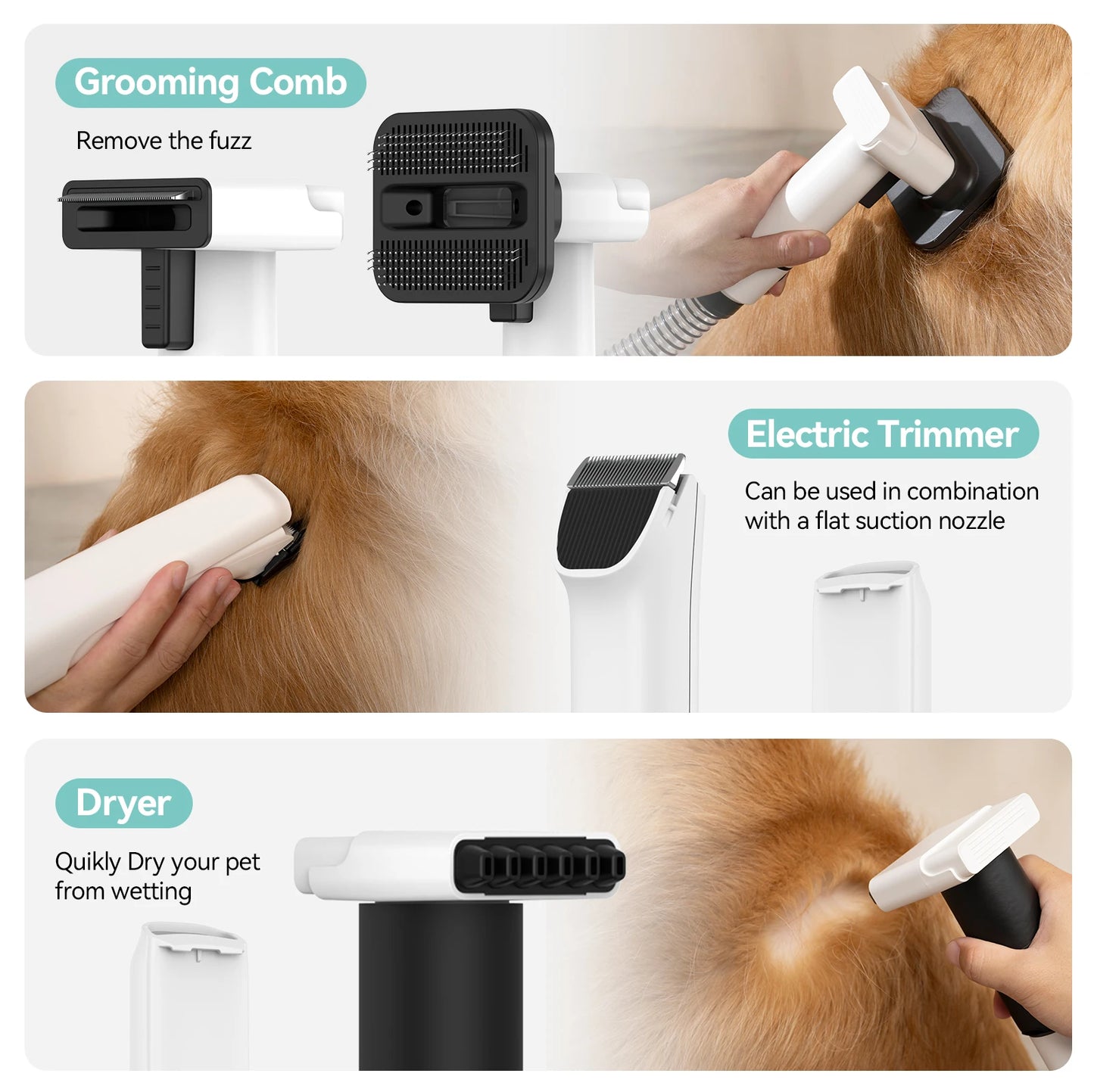 P1 Vacuum Cleaner and Hair Dryer for Pet Grooming Tools