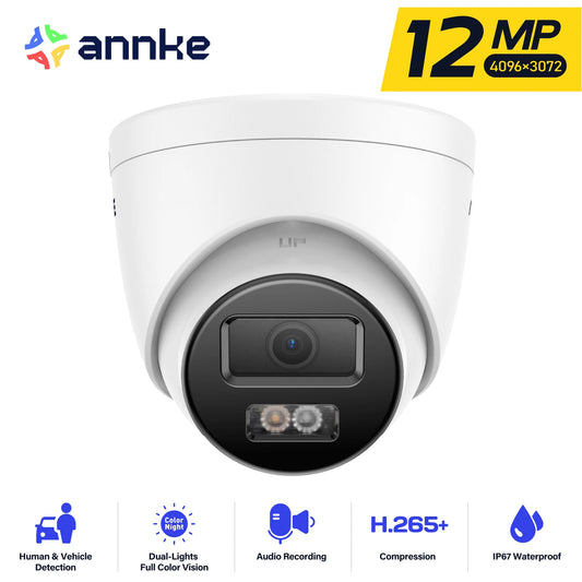Annke C1200 12MP PoE IP Camera Dual Light Night Vision