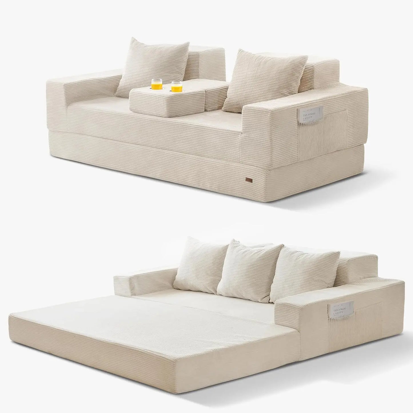 HUANZHUANG Convertible Sofa Bed 4 in 1 Modern Living Room