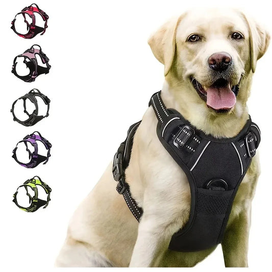 Dog Collars Harness Set Leather Puppy Accessories For All Breeds