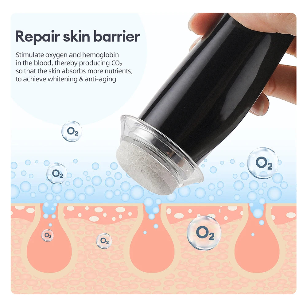 Foreverlily CO2 Oxygen Bubble Pen 5 Gear Vibration Facial Cleanser