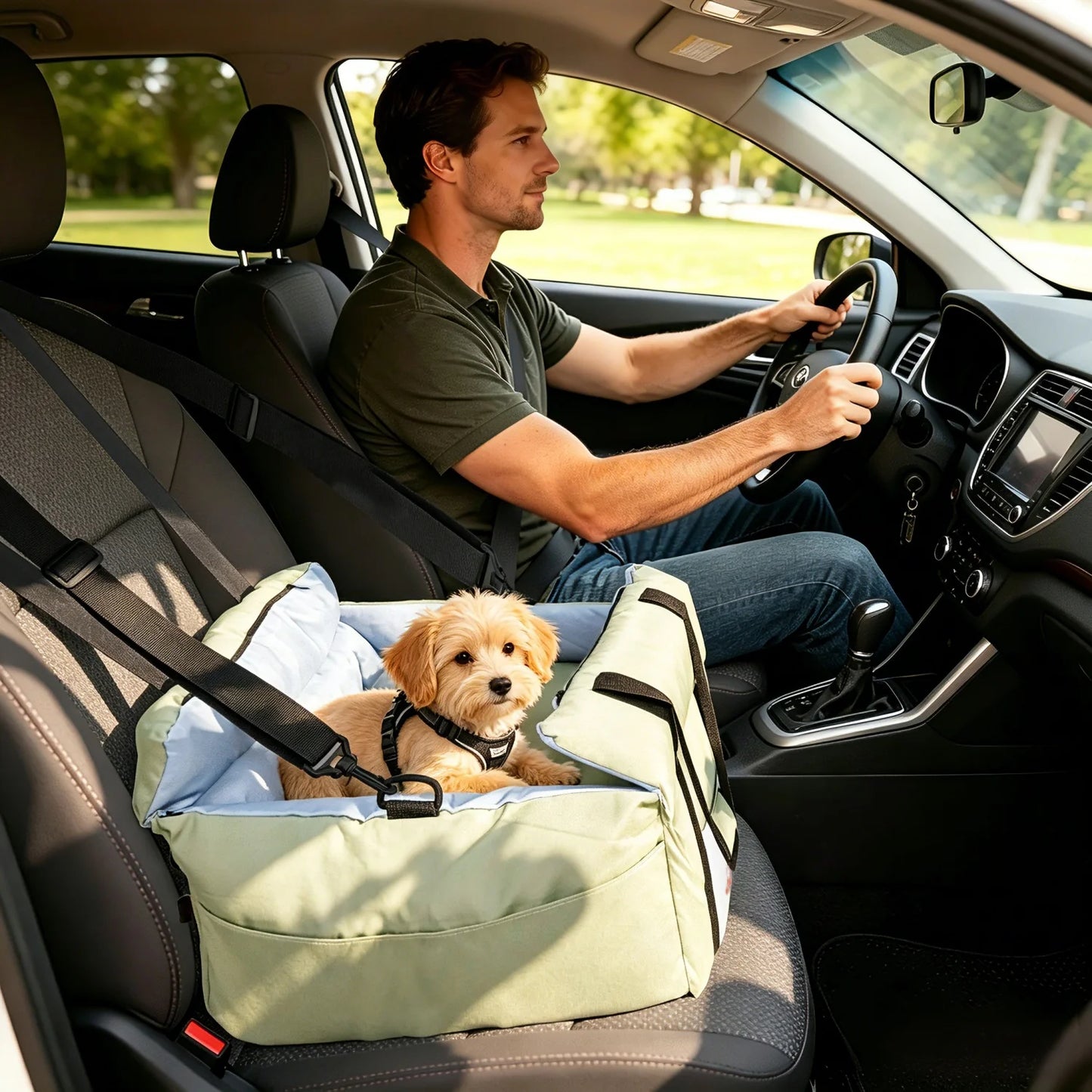 BINGOPAW Dog Car Seat Booster Carrier For Safe Travel