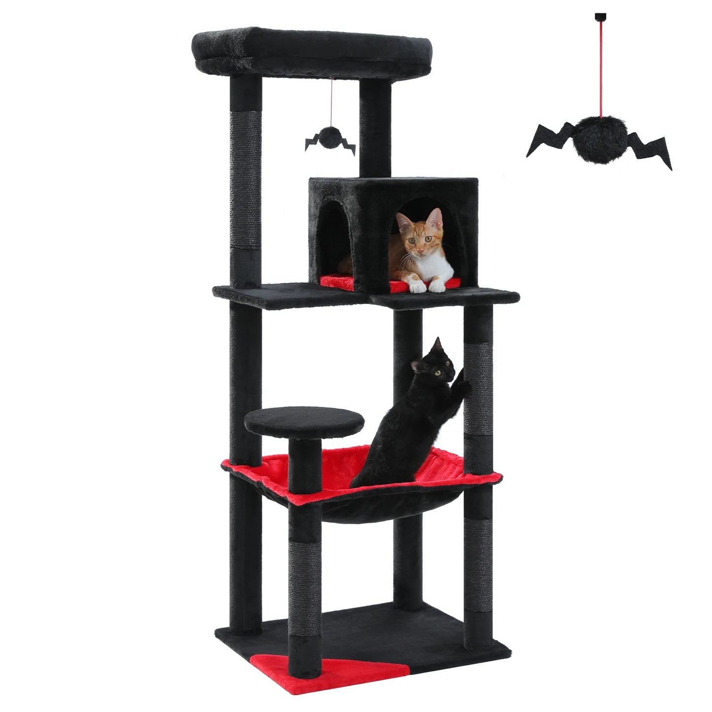 PAWZ Road Cat Tree Indoor Five-Level Scratching Tower