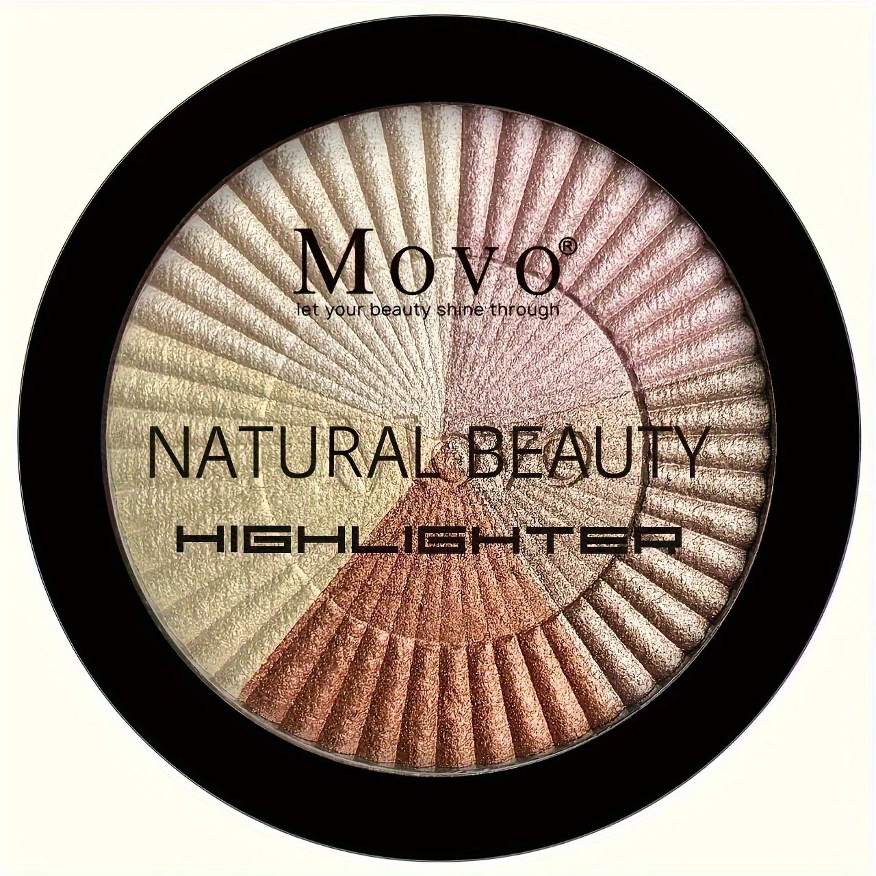 Movo Five Color Highlighter Powder Palette With Pearly Shimmer