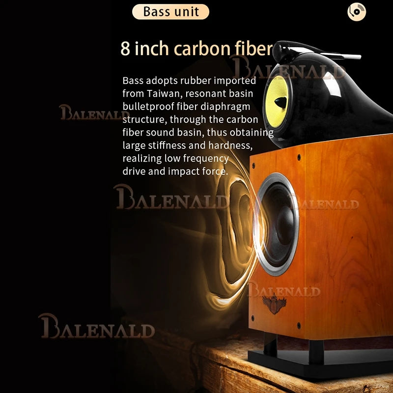 Balenald Nautilus Three-Way Bookshelf Speaker High Fidelity