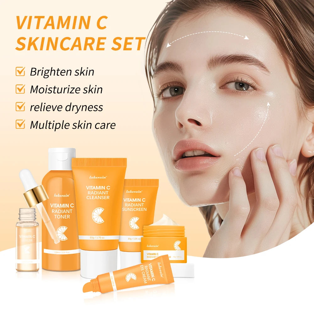 Lakerain Vitamin C Skin Care Set Brightening Dark Spots