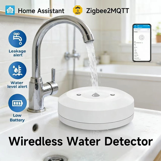ZigBee Water Leakage Sensor With MQTT, Home Assistant Compatible