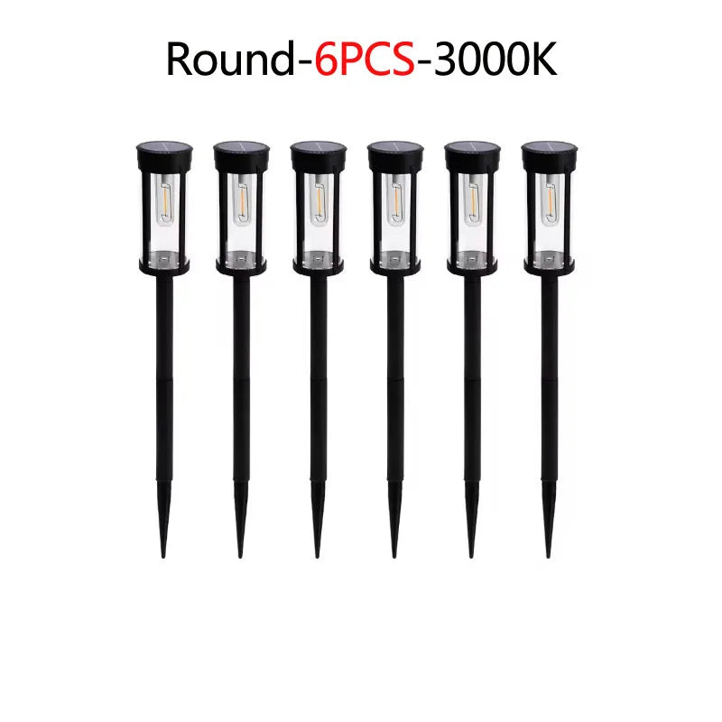 DOUWENXI Solar Pathway Lights Outdoor Garden Waterproof Lamps Decor