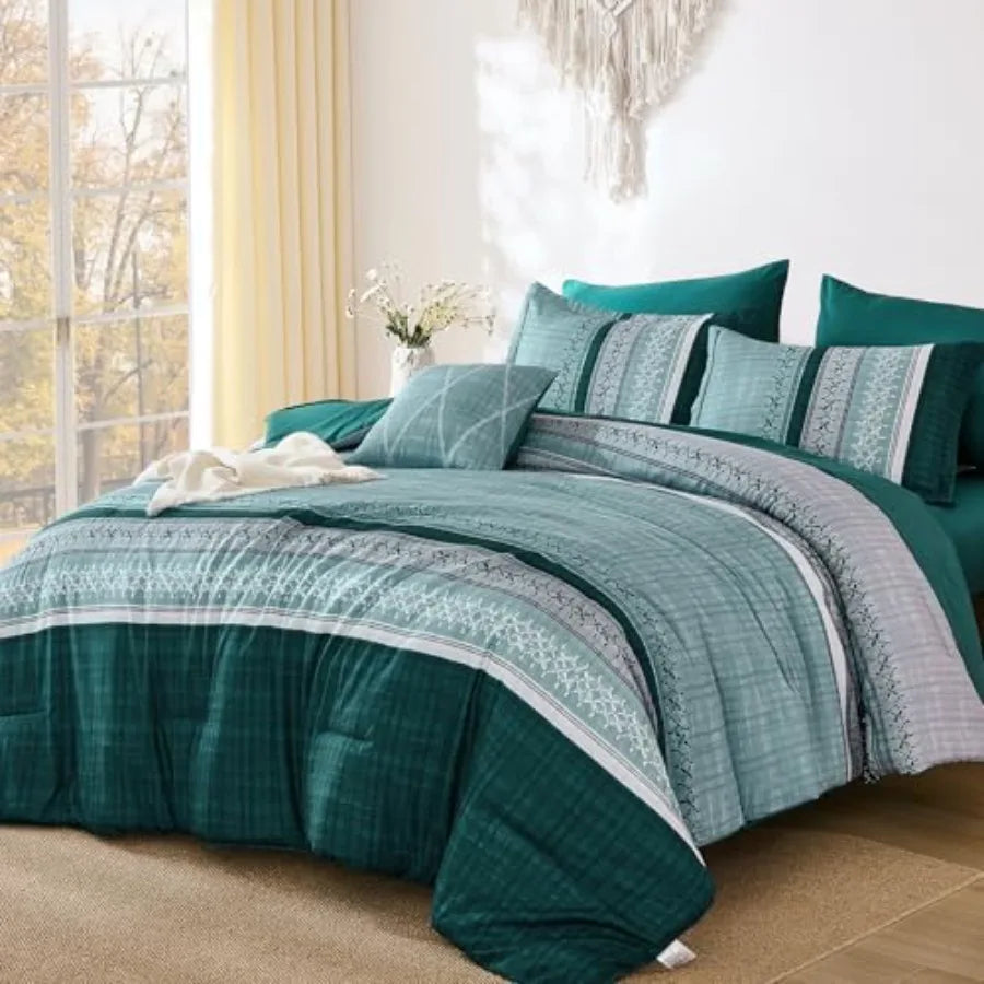 Boho King Comforter Bedding Set Duvet Cover and Pillowcases