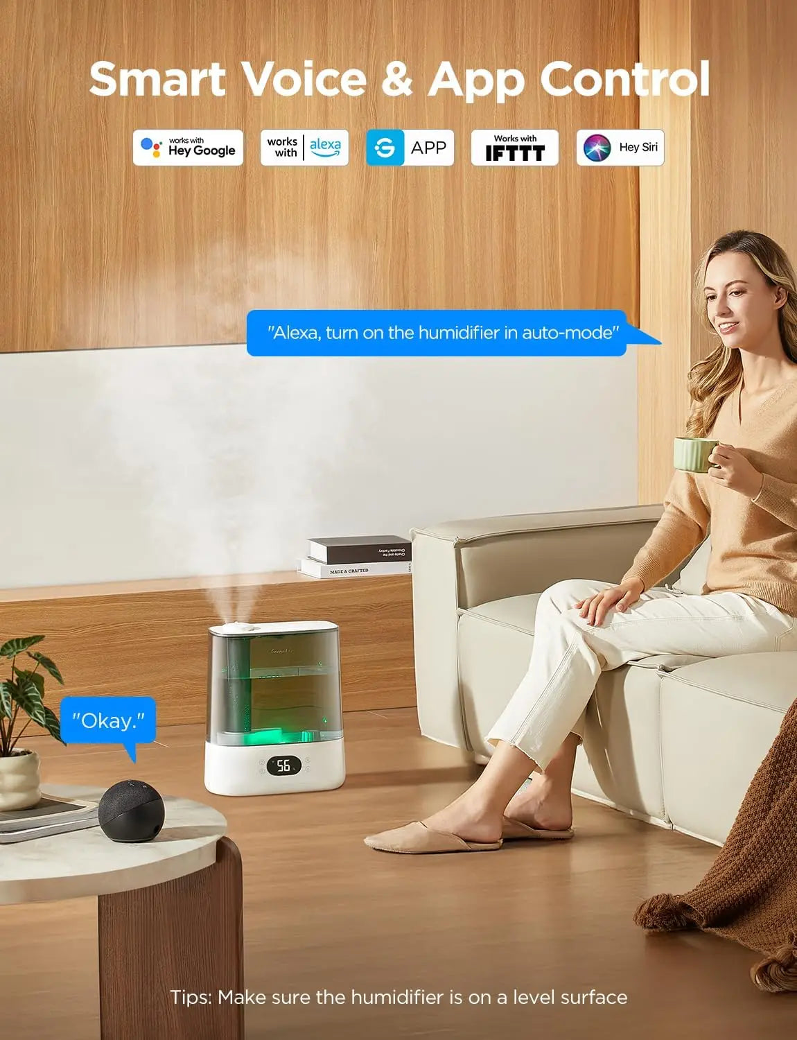 Smart Humidifier With WiFi Alexa Control