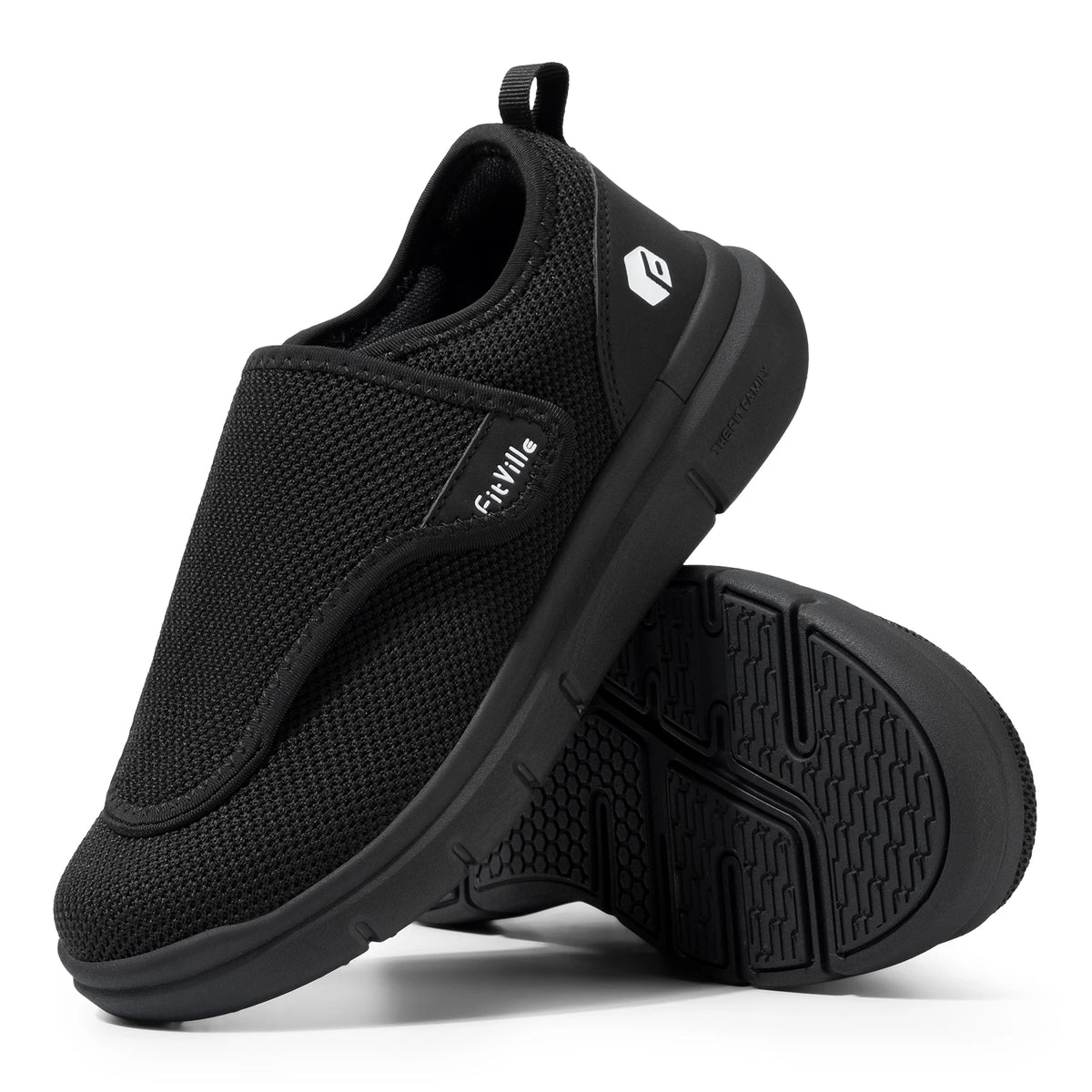FitVille Men's Extra Wide Diabetic Orthopedic Walking Shoes Adjustable Fit
