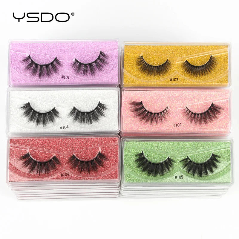 YSDO CN 3D Mink Eyelashes Full Strip Bulk Wholesale Pack