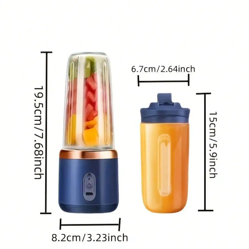 Portable Juicer Cup USB Rechargeable Blender For Home And Travel