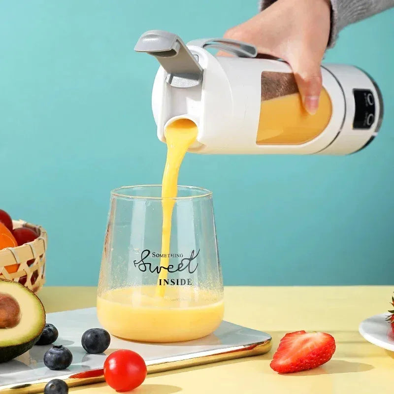 Portable Electric Juicer Travel Blender With 8 Blades