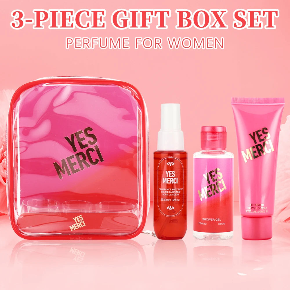 LIQUID KISS Women Bath Gift Set With Mist Gel Lotion