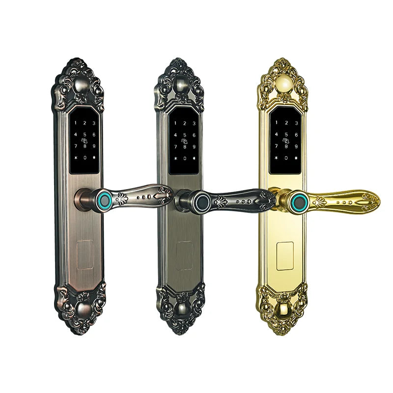 Fingerprint Password Smart Door Lock With Biometric Keypad And WiFi