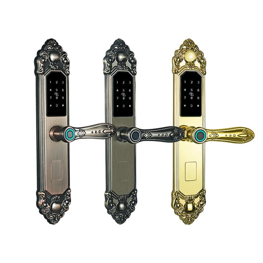 Fingerprint Password Smart Door Lock With Biometric Keypad And WiFi