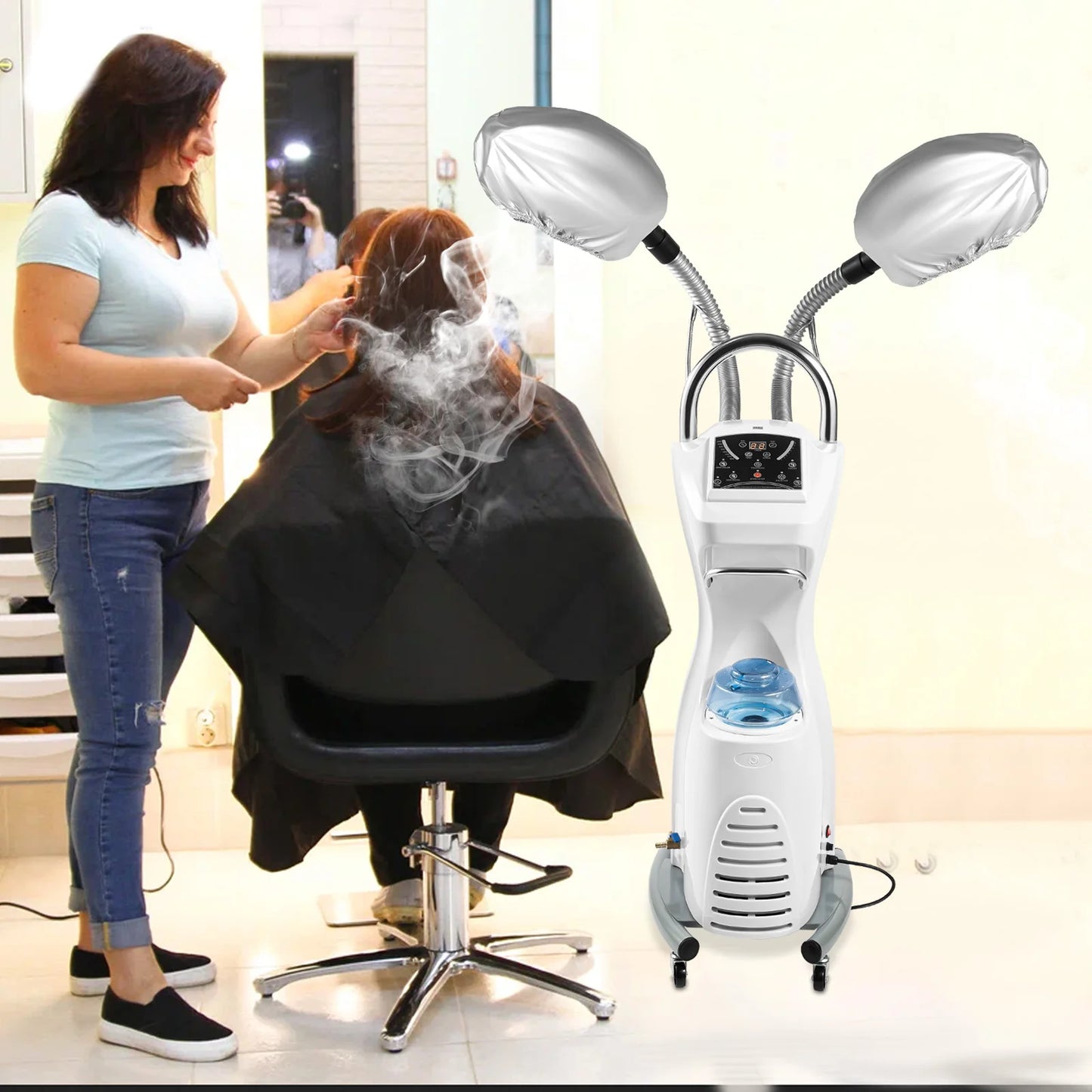 Bymaocar Standing Hair Spa Machine Nano Steam Treatment
