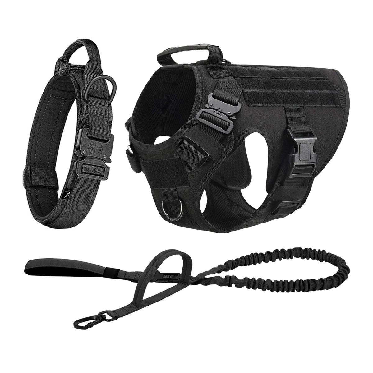 Petavel Tactical Dog Harness Featuring Quick Release Buckles