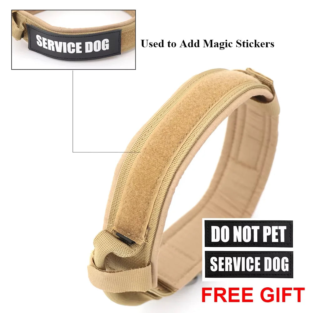 Dog Training Collar Adjustable Tactical Collar And Leash Set