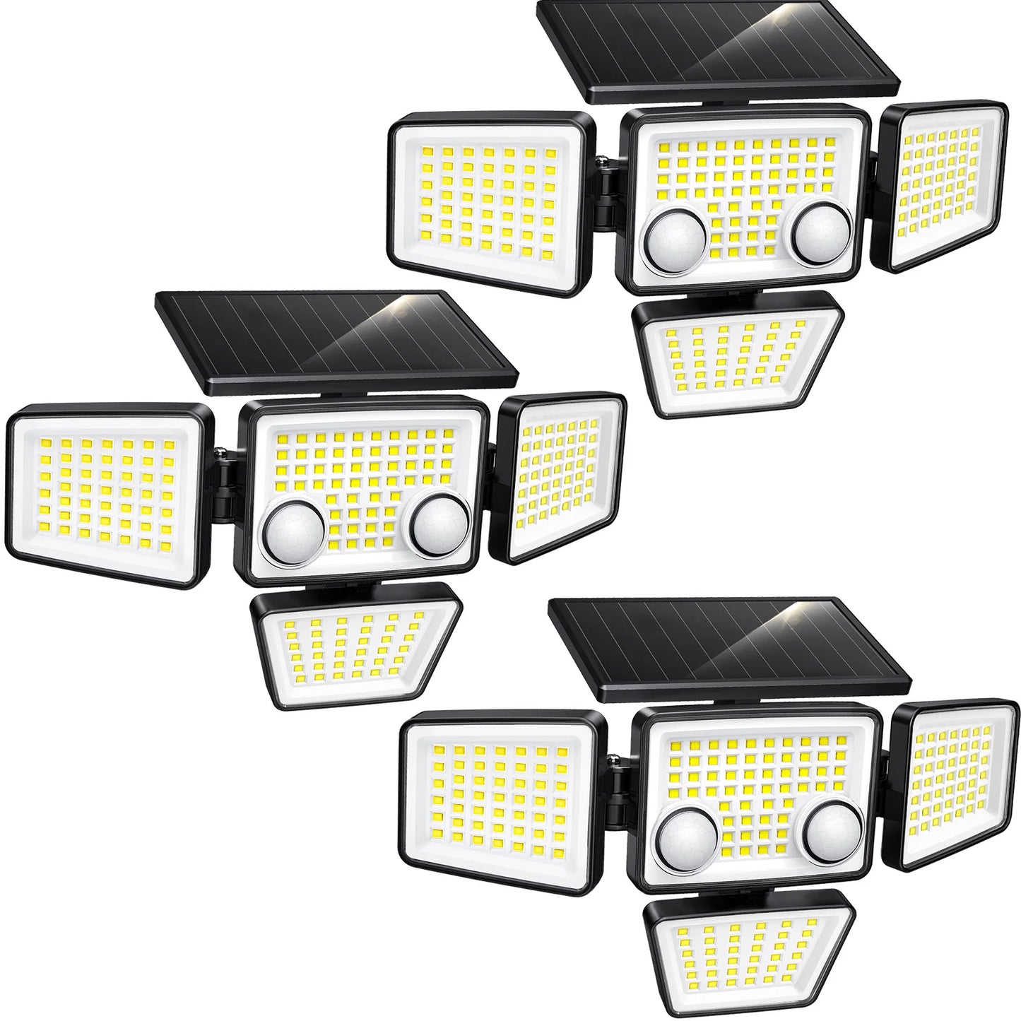 SZRSTH Solar Outdoor Lights 3000LM LED Motion Sensor Flood Security