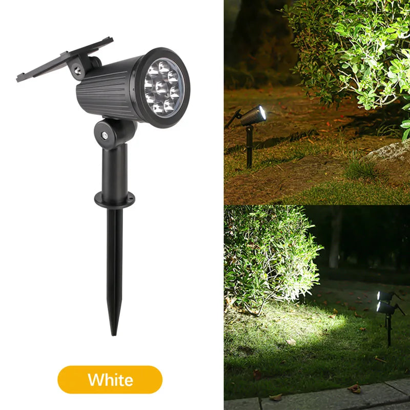 SHENZHITECH 9 LED Solar Spotlight Outdoor Waterproof Garden Accent