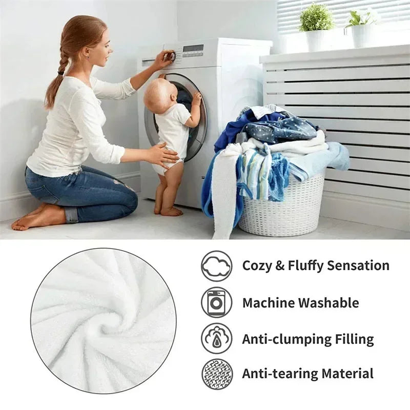 LUXO Fleece Blanket Knit For Spring And Autumn Baby And Family Warm Breathable