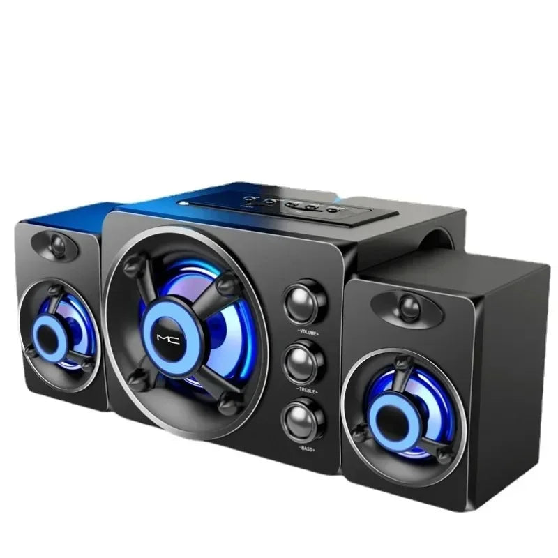 HiFi 3D Bluetooth Stereo Soundbar With LED Lights And USB AUX