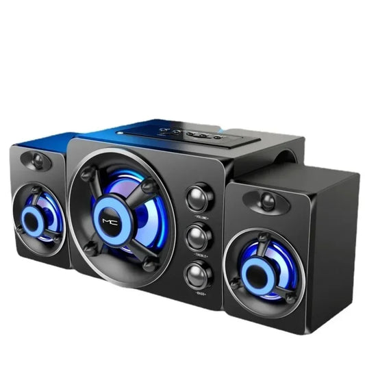 HiFi 3D Bluetooth Stereo Soundbar With LED Lights And USB AUX