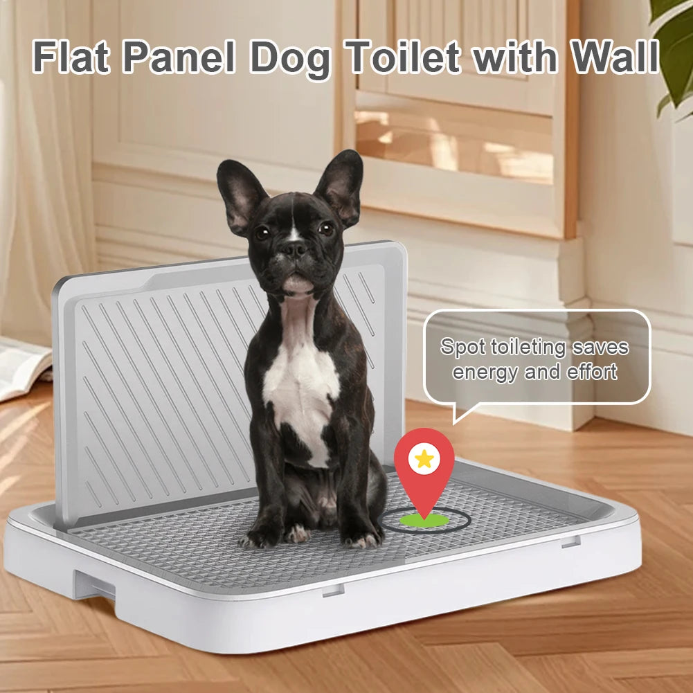 Portable Dog Potty Tray With Pee Wall For Training