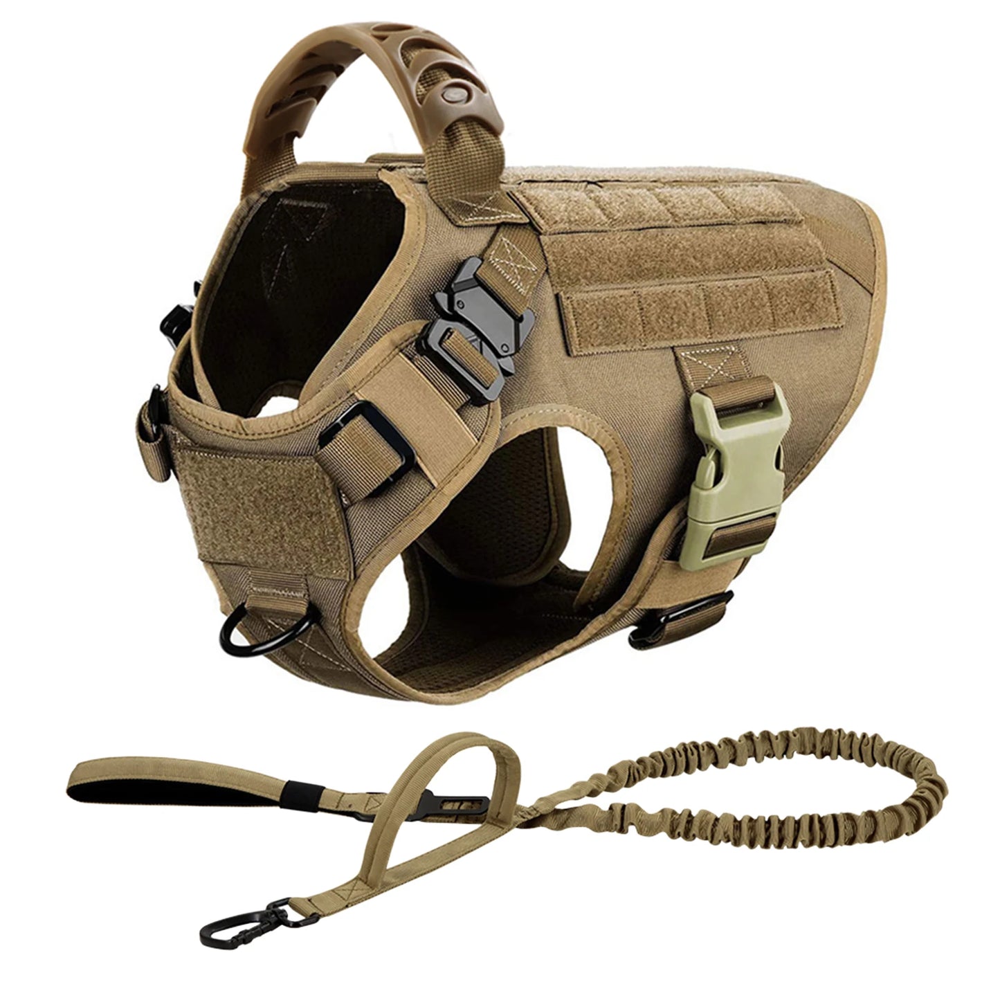 Nylon Dog Harness Leash And Collar Set For German Shepherd Malinois