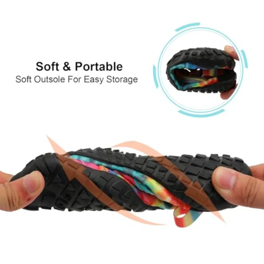 Water Shoes Girls Boys Quick Dry Aqua Shoes Barefoot Water Sneakers for Beach Swim Pool Boats Outdoor Water Sports Little/Big K