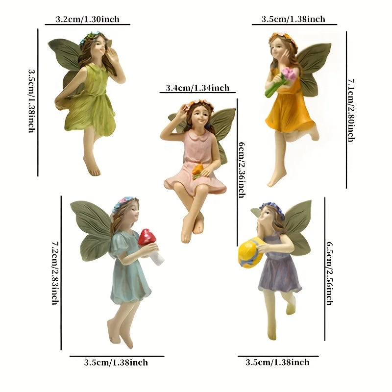Fairy Garden Mini Figurines Set For Outdoor Lawn Decor